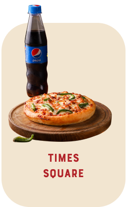 1 Personal Pan & 345 Ml Soft Drink. All The Way From The Iconic Time Square Of Manhattan. We Created A Deal That Would Fulfil The Appetite Of An Single Person. Yes Its Deliciously Single!