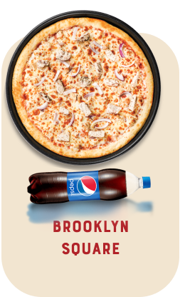 1 Large Pizza & 1.5 Litre Soft Drink. Brooklyn Has It's Own Vibe. You'll Feel The Vibe When You Order It.